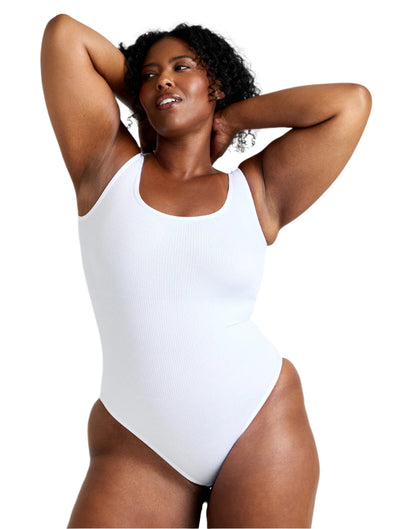 Geribbelde Shapewear Bodysuit