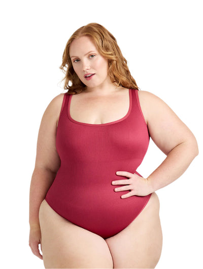 Geribbelde Shapewear Bodysuit