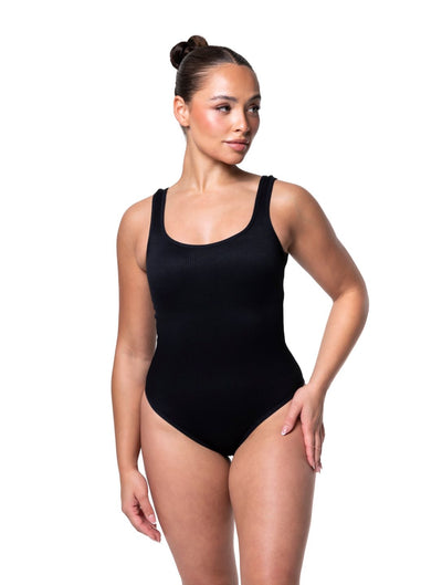Geribbelde Shapewear Bodysuit