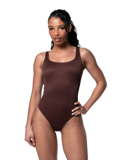 Geribbelde Shapewear Bodysuit