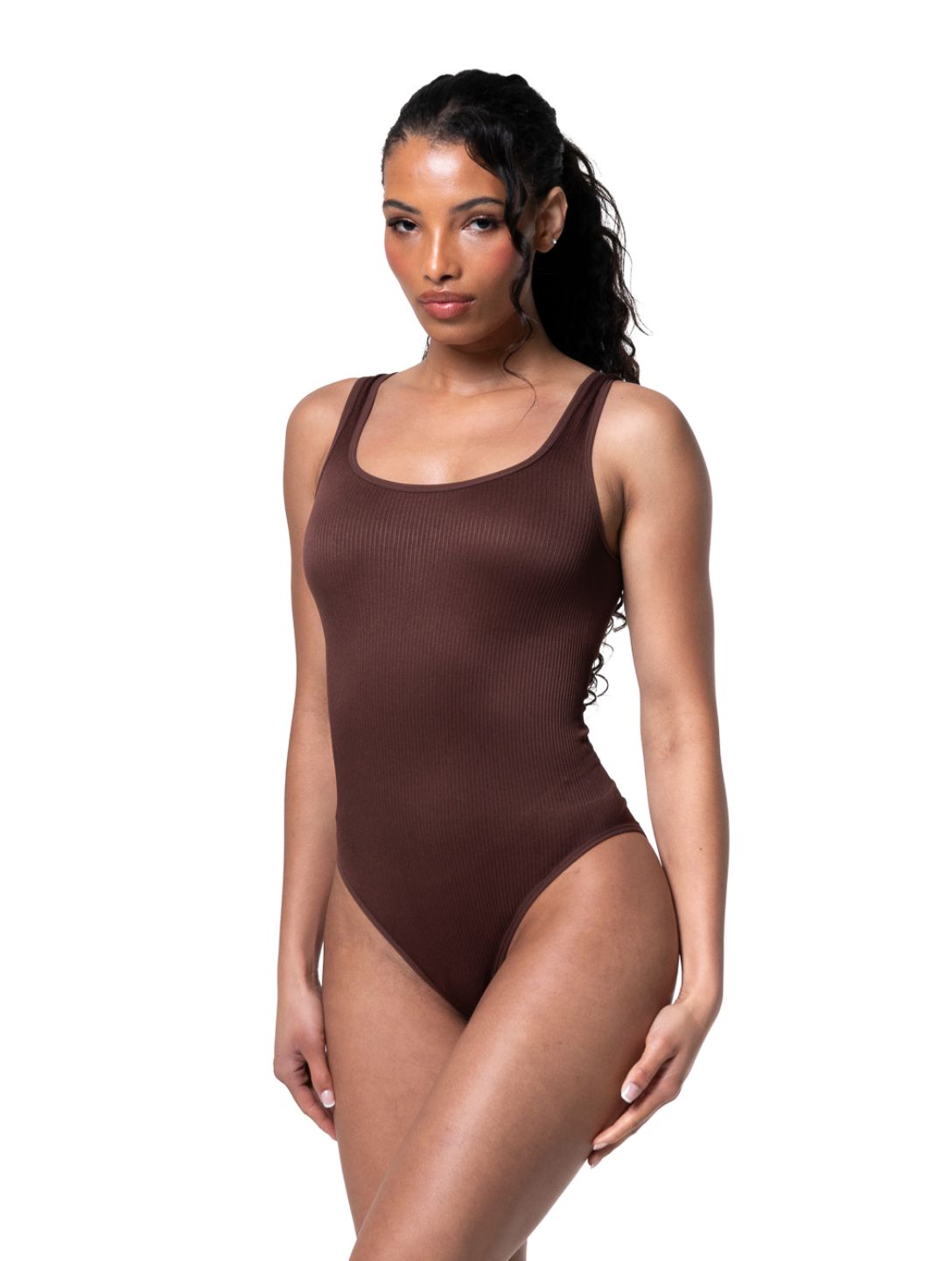 Geribbelde Shapewear Bodysuit