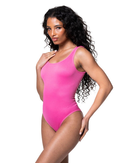 Geribbelde Shapewear Bodysuit