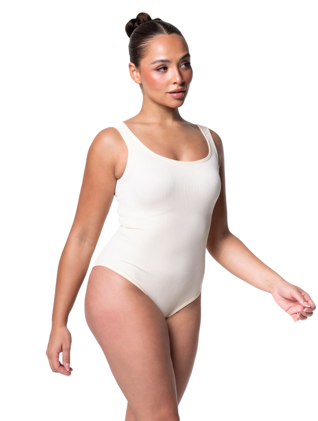 Geribbelde Shapewear Bodysuit