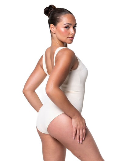 Geribbelde Shapewear Bodysuit